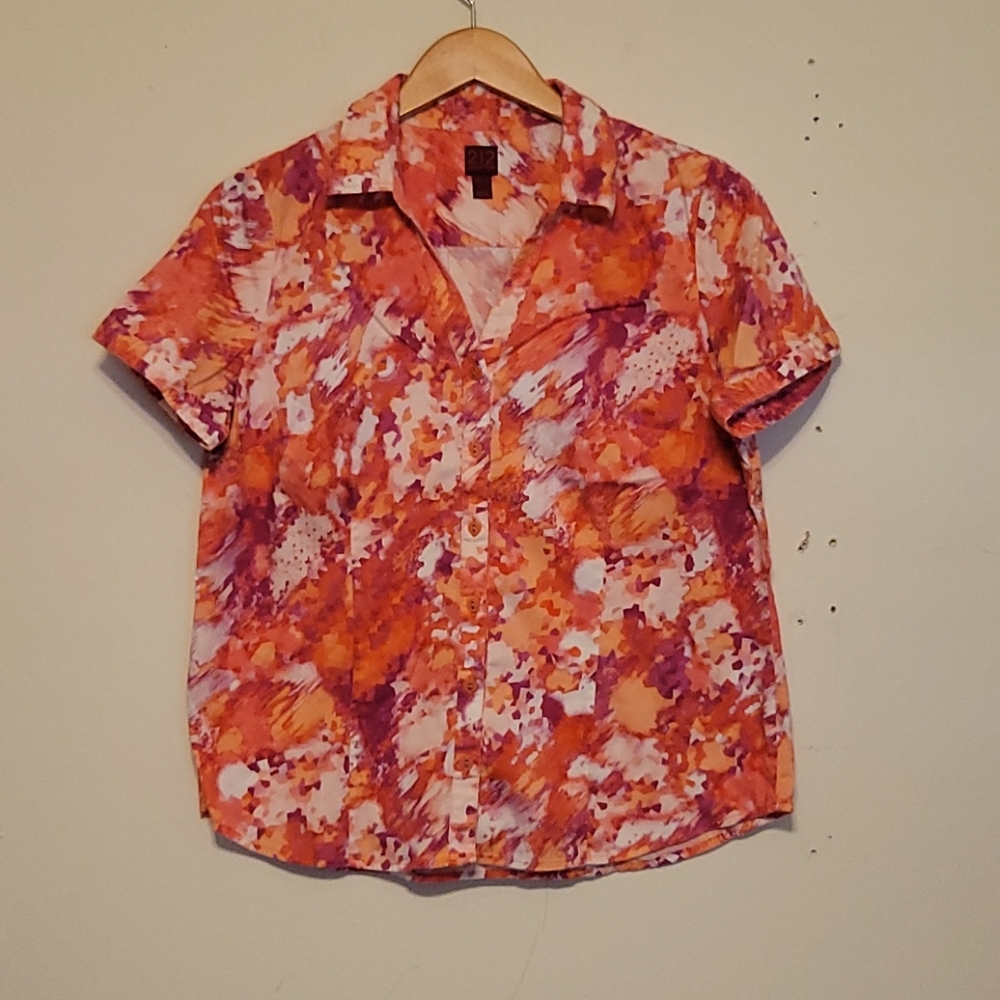 212 Collection Stretch Button Down Shirt